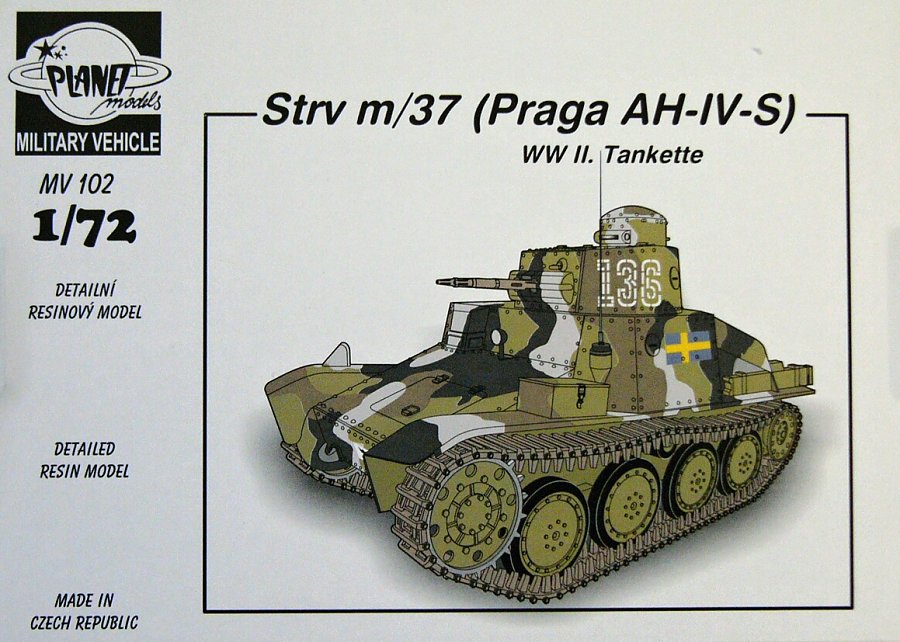 1/72 Strv m/37 (Praga AH-IV-S) WWII Tankette