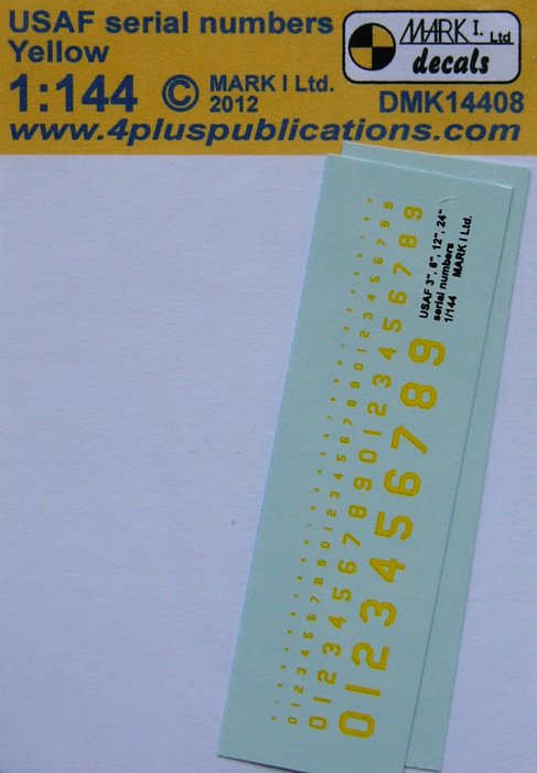 1/144 Decals USAF serial numbers - Yellow