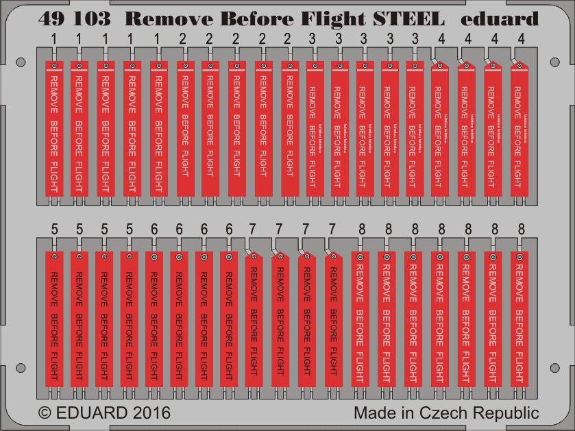 SET 1/48 Remove Before Flight STEEL