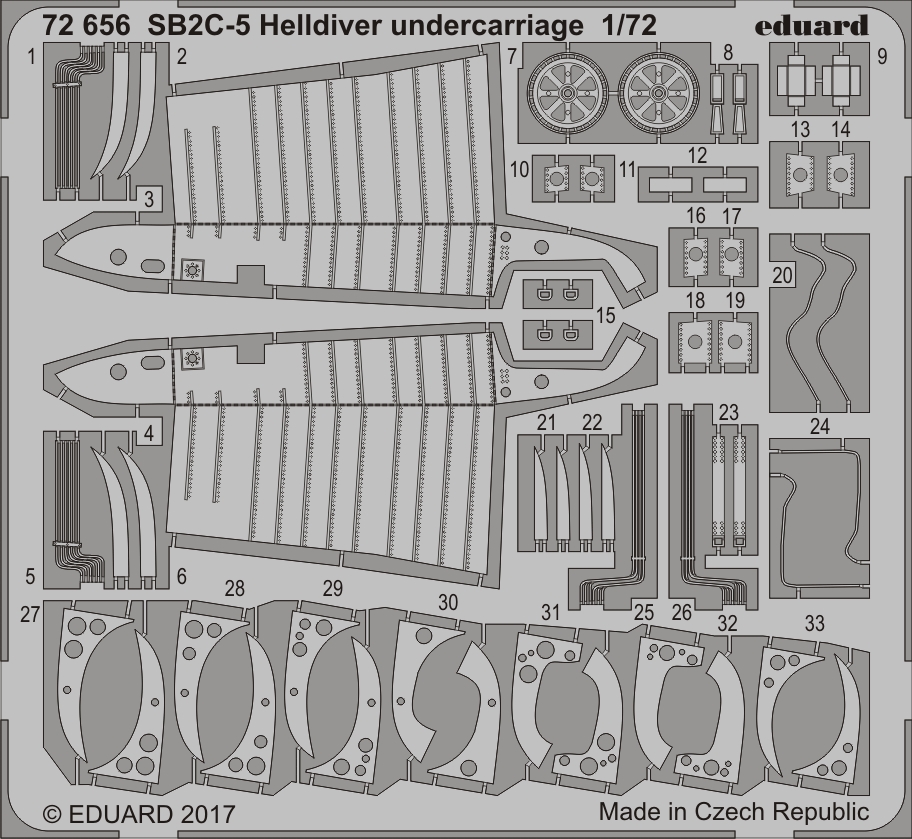 1/72 SB2C-5 Helldiver undercarriage (SP.HOB.)