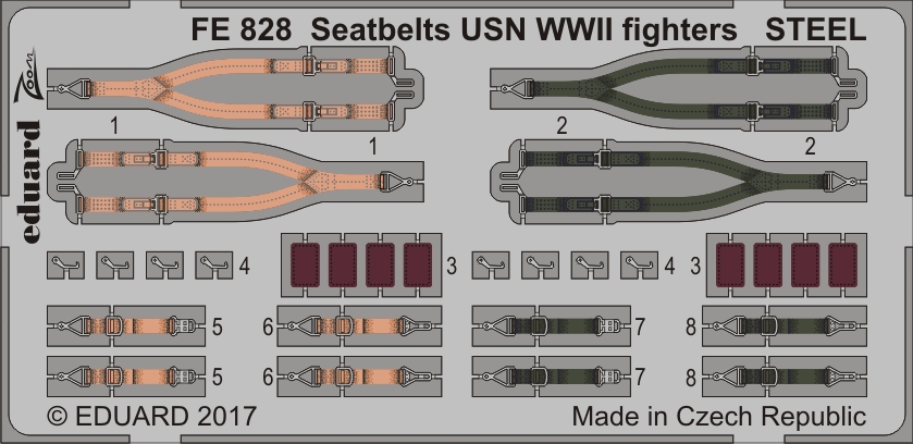 1/48 Seatbelts USN WWII fighters STEEL (REV)