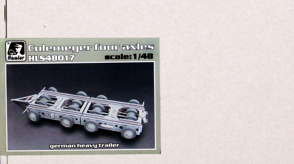 1/48 Culemeyer four axles - Germany Heavy Trailer
