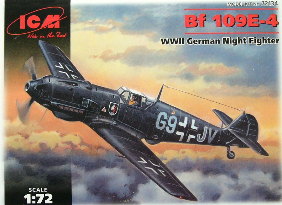 1/72 Bf 109E-4 German Night Fighter WWII