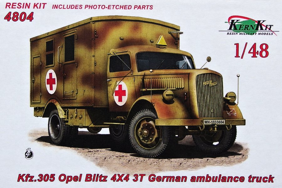 1/48 Kfz.305 Opel Blitz 4x4 3T Ambulance truck