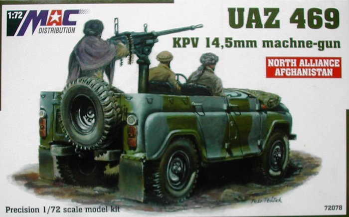 1/72 UAZ-469 14,5mm machine gun