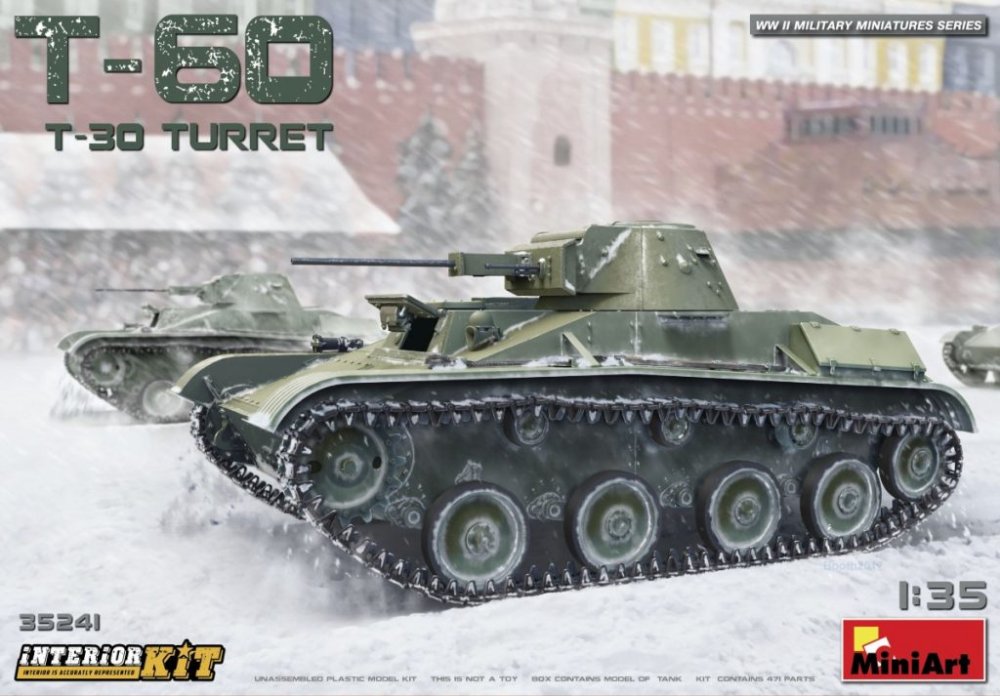 1/35 T-60 (T-30 turret) w/ Interior Kit
