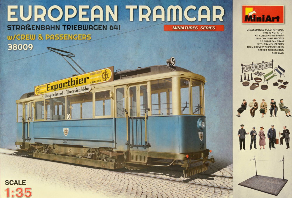 1/35 European Tramcar 641 w/ crew & passengers
