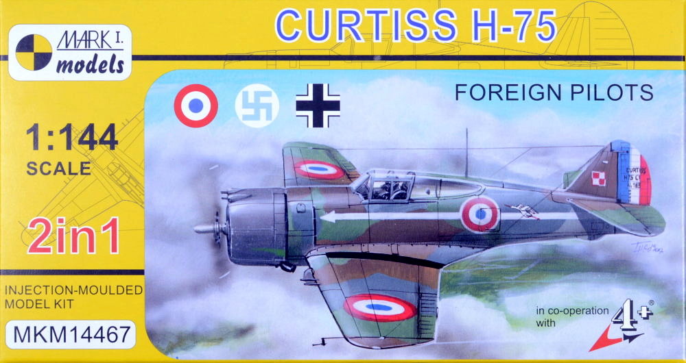 1/144 Curtiss H-75 'French Pilots' (2-in-1)