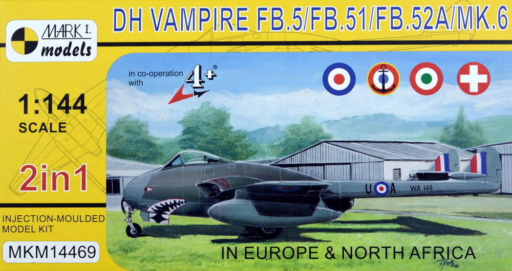 1/144 DH Vampire FB.5 'Europe & N.Africa' (2-in-1)