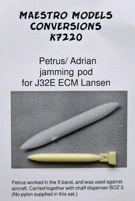 1/72 Petrus/Adrian jamming pod for Lansen