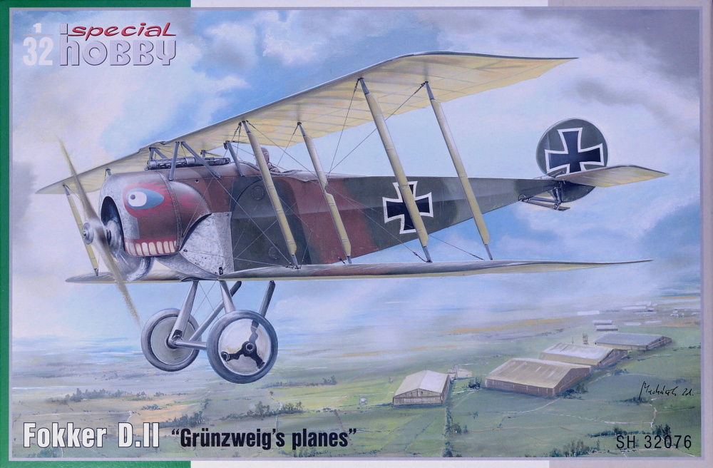 1/32 Fokker D.II 'Grünzweig's planes' (2x camo)