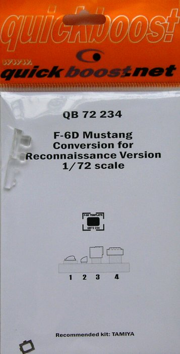 1/72 F-6D Mustang conversion for recon.ver. (TAM)