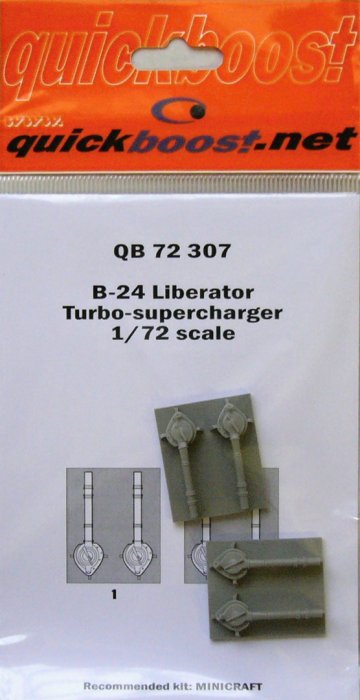 1/72 B-24 Liberator turbo-supercharger cover (MIN)