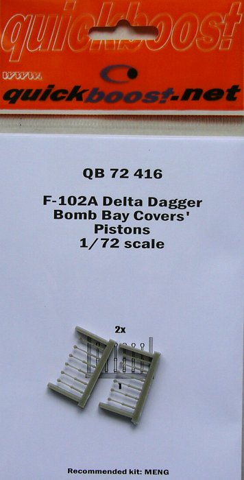 1/72 F-102A Delta Dagger bomb bay covers pistons