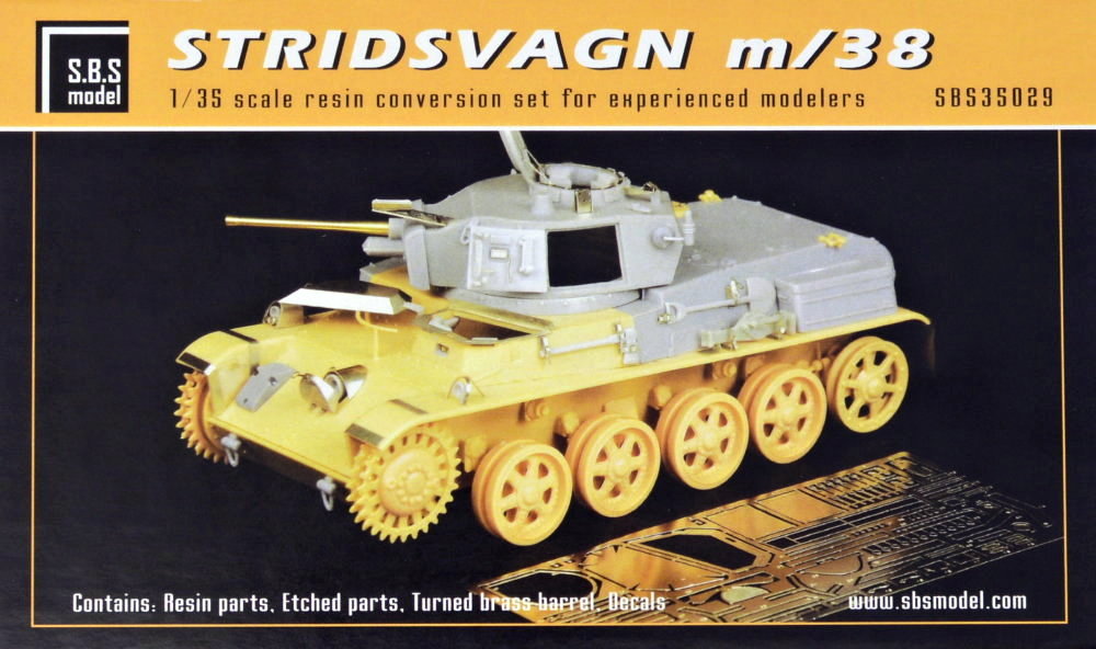 1/35 Stridsvagn m/38 Conversion set (PE & decals)