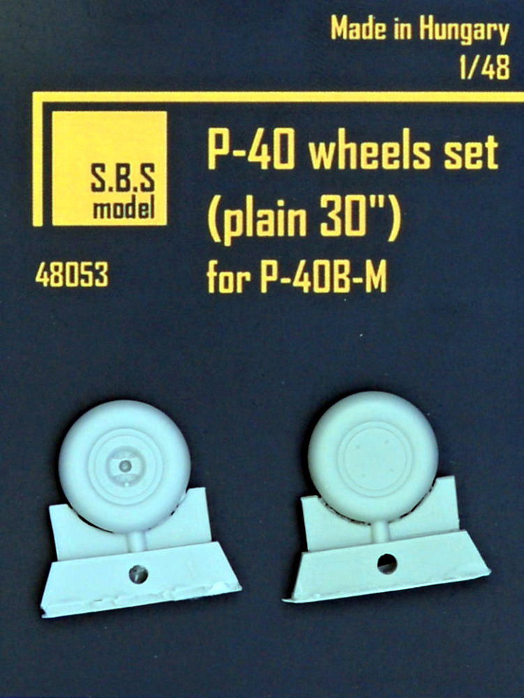 1/48 P-40 - wheels set (plain 30'')