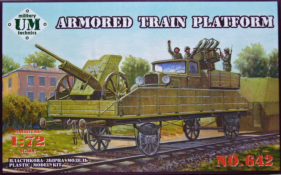 1/72 Armored Train Platform (3-in-1)