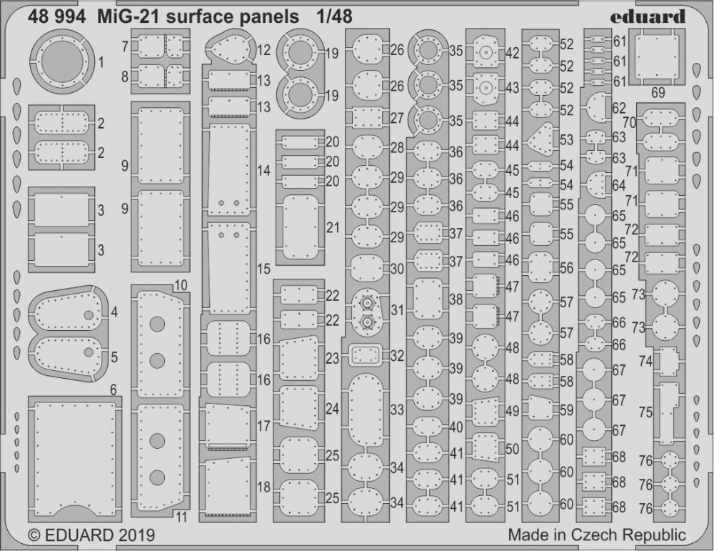 SET MiG-21 surface panels (EDU)