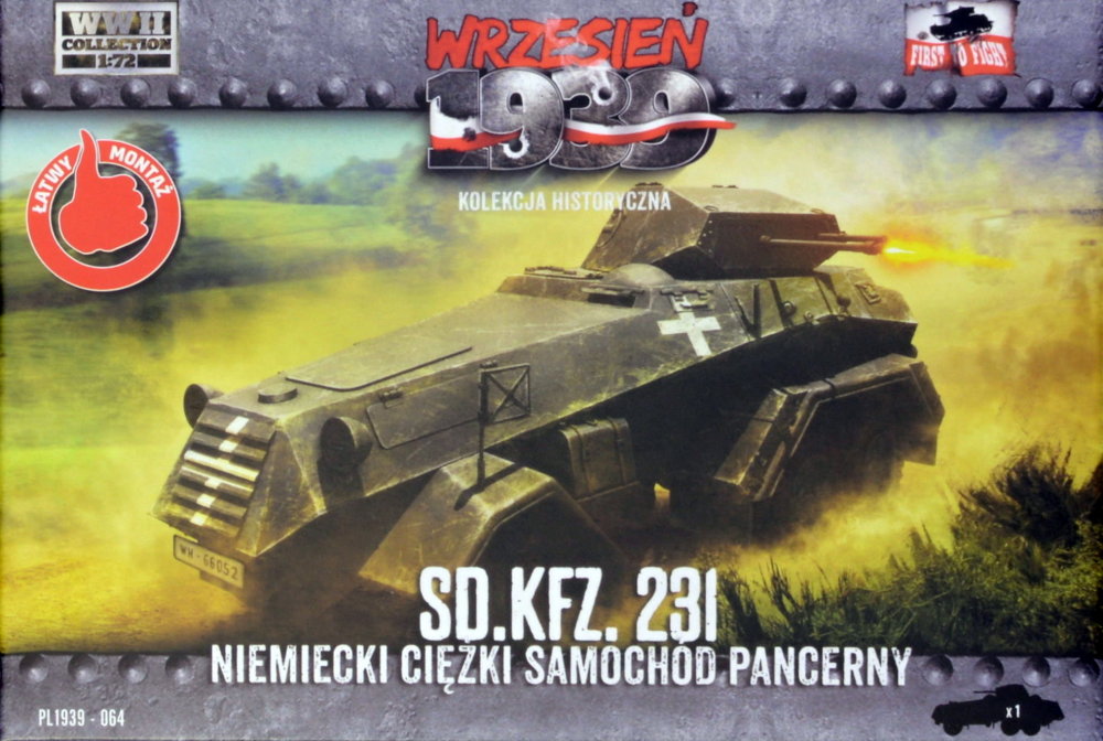 1/72 Sd.Kfz.231 German 6-wheeled Heavy Armored Car