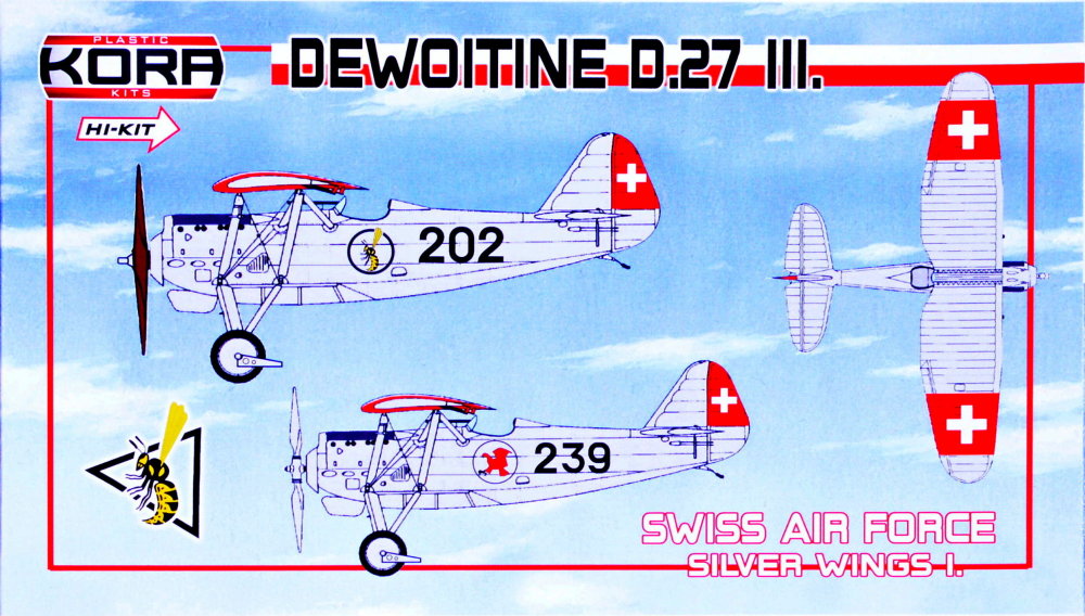 1/72 Dewoitine D.27 III. Swiss AF Silver Wings I.