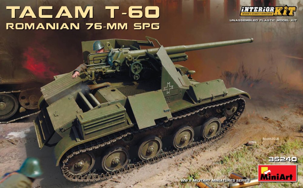 1/35 Tacam T-60 Romanian 76-mm SPG w/ Interior