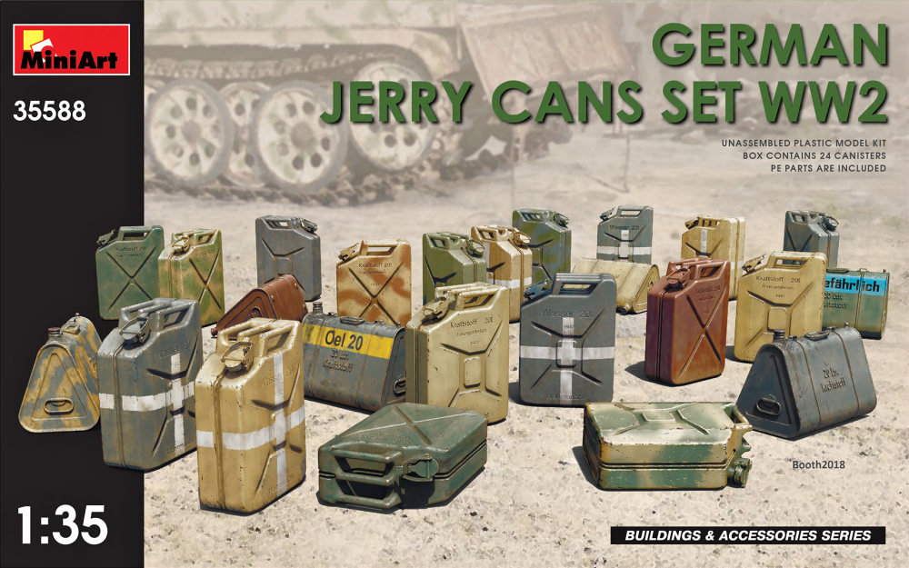 1/35 German Jerry Cans Set WWII (24 pcs.)