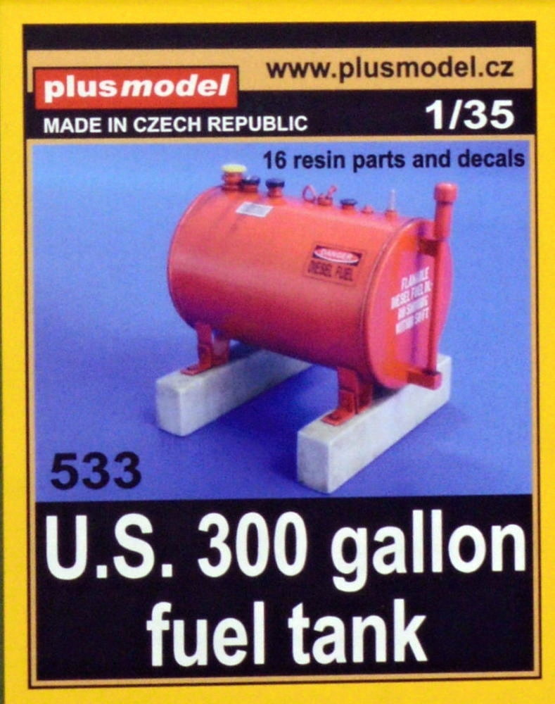 1/35 US 300 gallon fuel tank (resin set & decals)