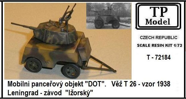 1/72 Mobile armored DOT w/ turret T-26, m.1938