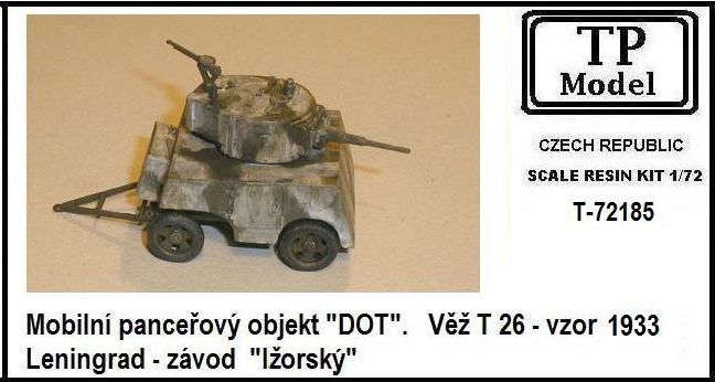 1/72 Mobile armored DOT w/ turret T-26, m.1933