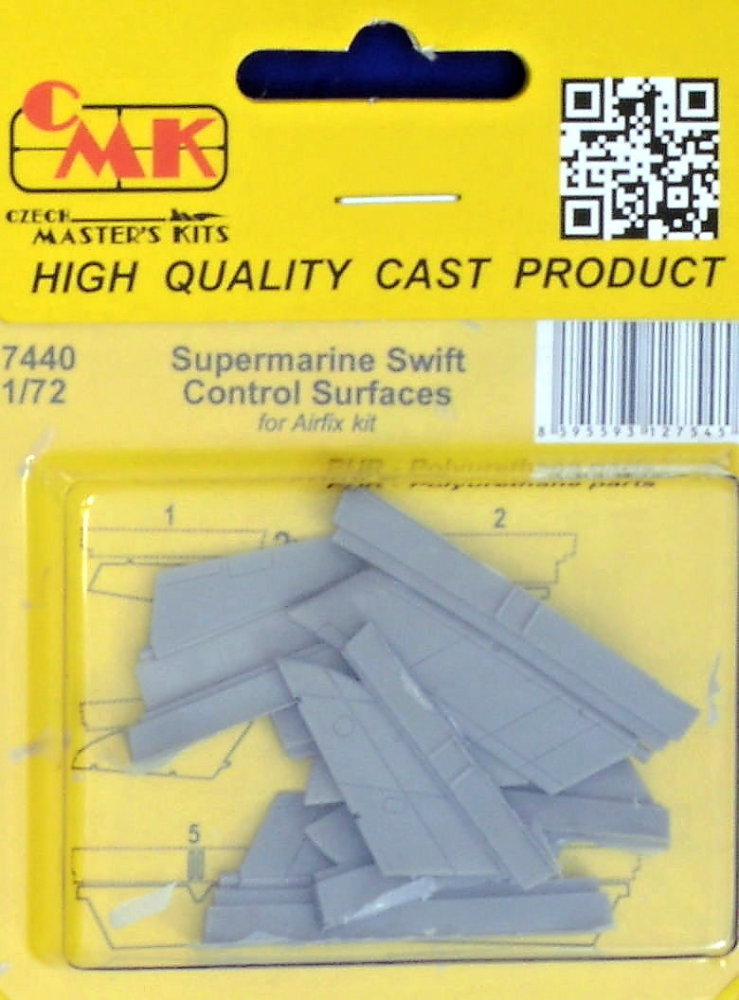 1/72 Supermarine Swift Control Surfaces (AIRFIX)