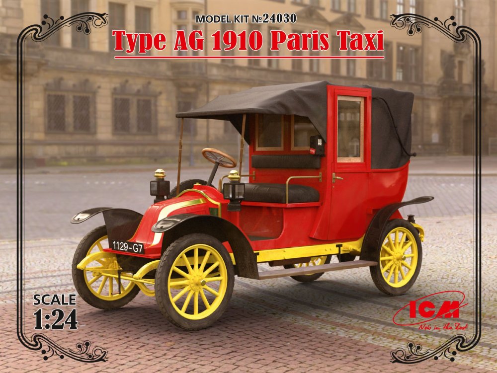 1/24 Type AG 1910 Paris Taxi (4 decal variants)