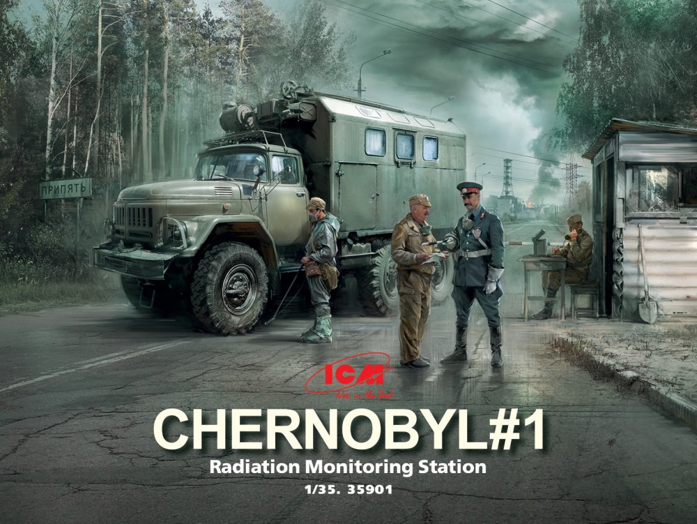 1/35 Chernobyl No.1 (ZiL-131 KShM + 5 fig.+ base)
