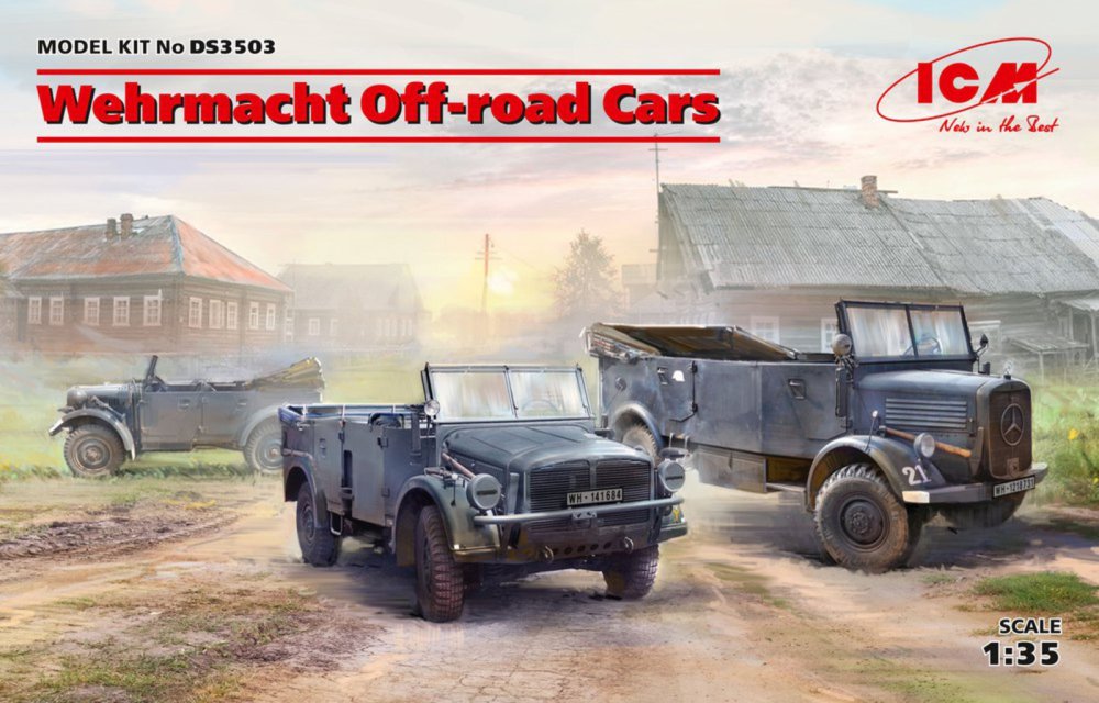 1/35 Wehrmacht Off-road Cars DIORAMA SET (3 kits)