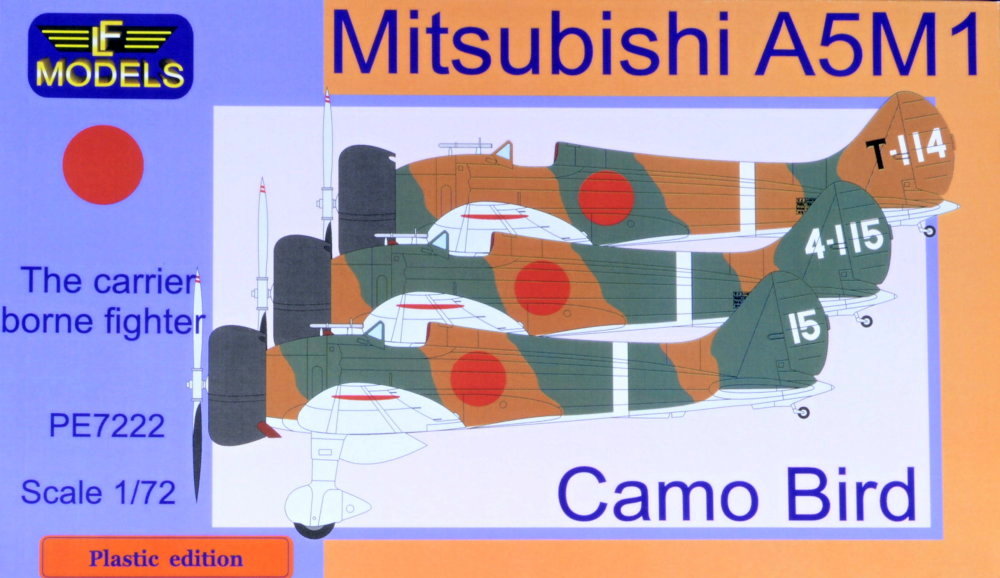 1/72 Mitsubishi A5M1 Claude Camo Bird (3x camo)