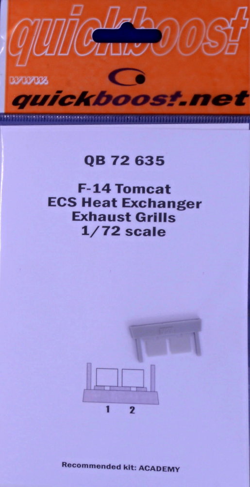 1/72 F-14 Tomcat ECS heat exchanger exhaust grills