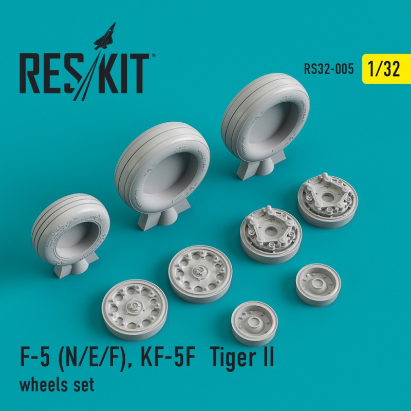 1/32 F-5 (N/E/F), KF-5F  Tiger II wheel set (HAS)