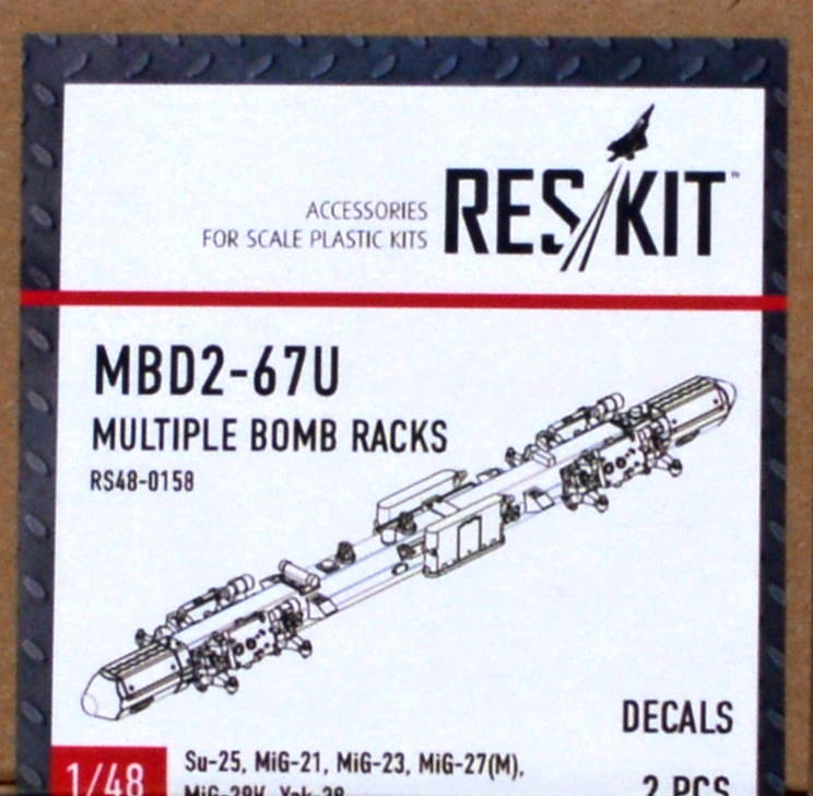 1/48 MBD2-67U Multiple Bomb Racks (2 pcs.)