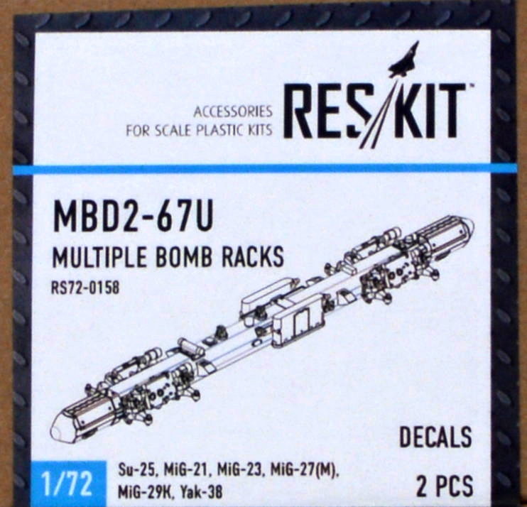 1/72 MBD2-67U Multiple Bomb Racks (2 pcs.)