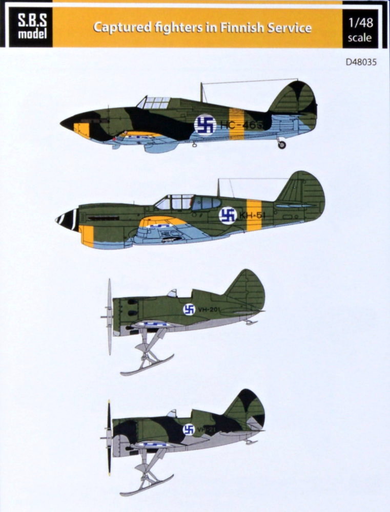 1/48 Decal Captured Fighters in Finnish Service