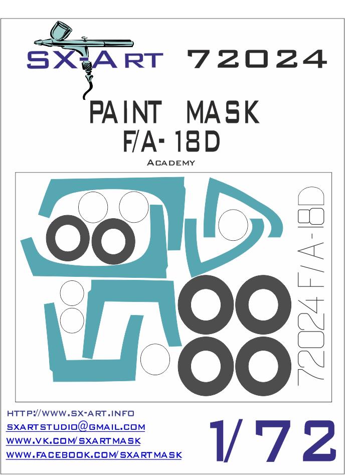 1/72 F/A-18D Painting Mask (ACA)