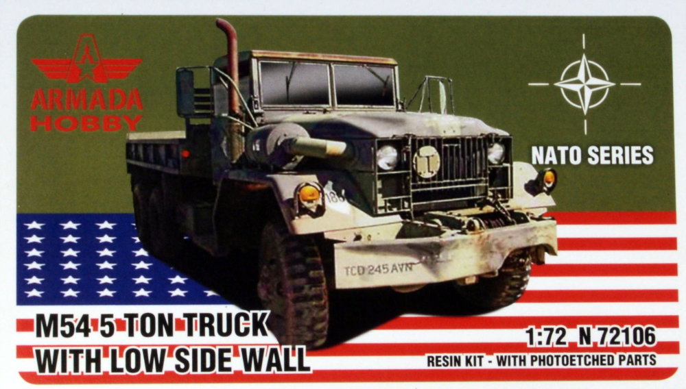 1/72 M54 5-ton Truck w/ Low Side Wall (resin w/PE)