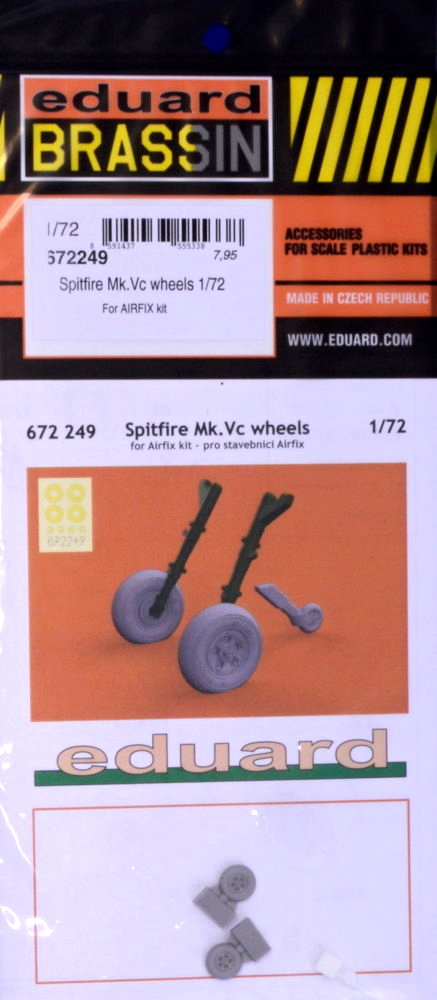 BRASSIN 1/72 Spitfire Mk.Vc wheels (AIRF)