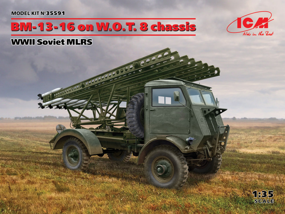 1/35 BM-13-16 on W.O.T. 8 chassis Soviet WWII MLRS