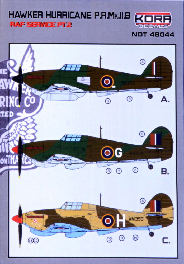 1/48 Decals H.Hurricane PR Mk.IIB RAF service Pt.2