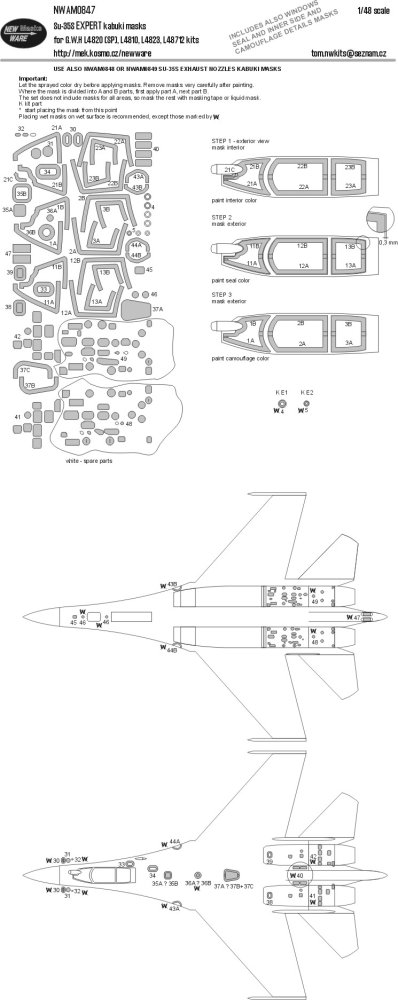 1/48 Mask Su-35S EXPERT (GWH)