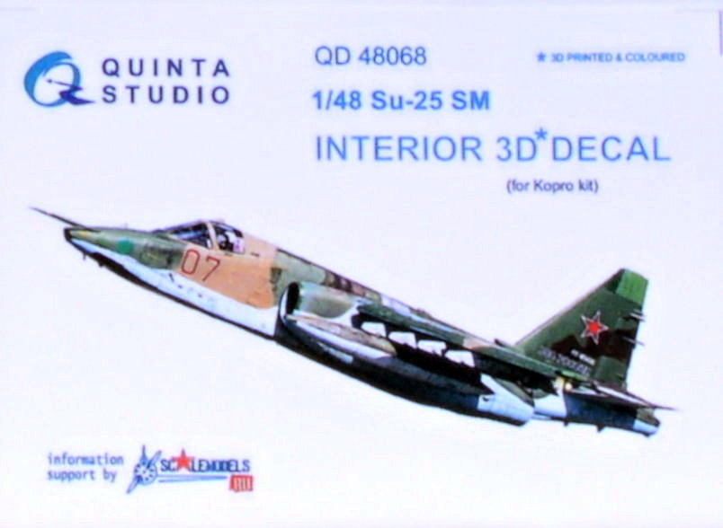 1/48 Su-25 SM 3D-Print&colour Interior (KP)