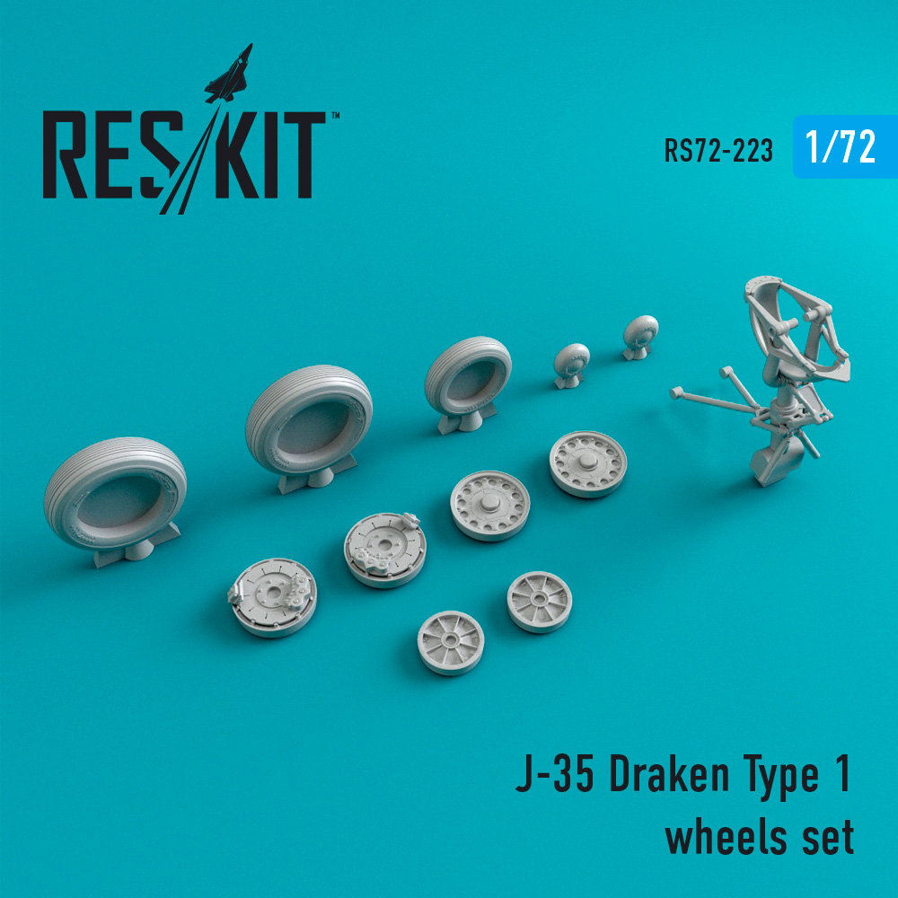 1/72 J-35 Draken Type 1 wheels (REV/HAS)
