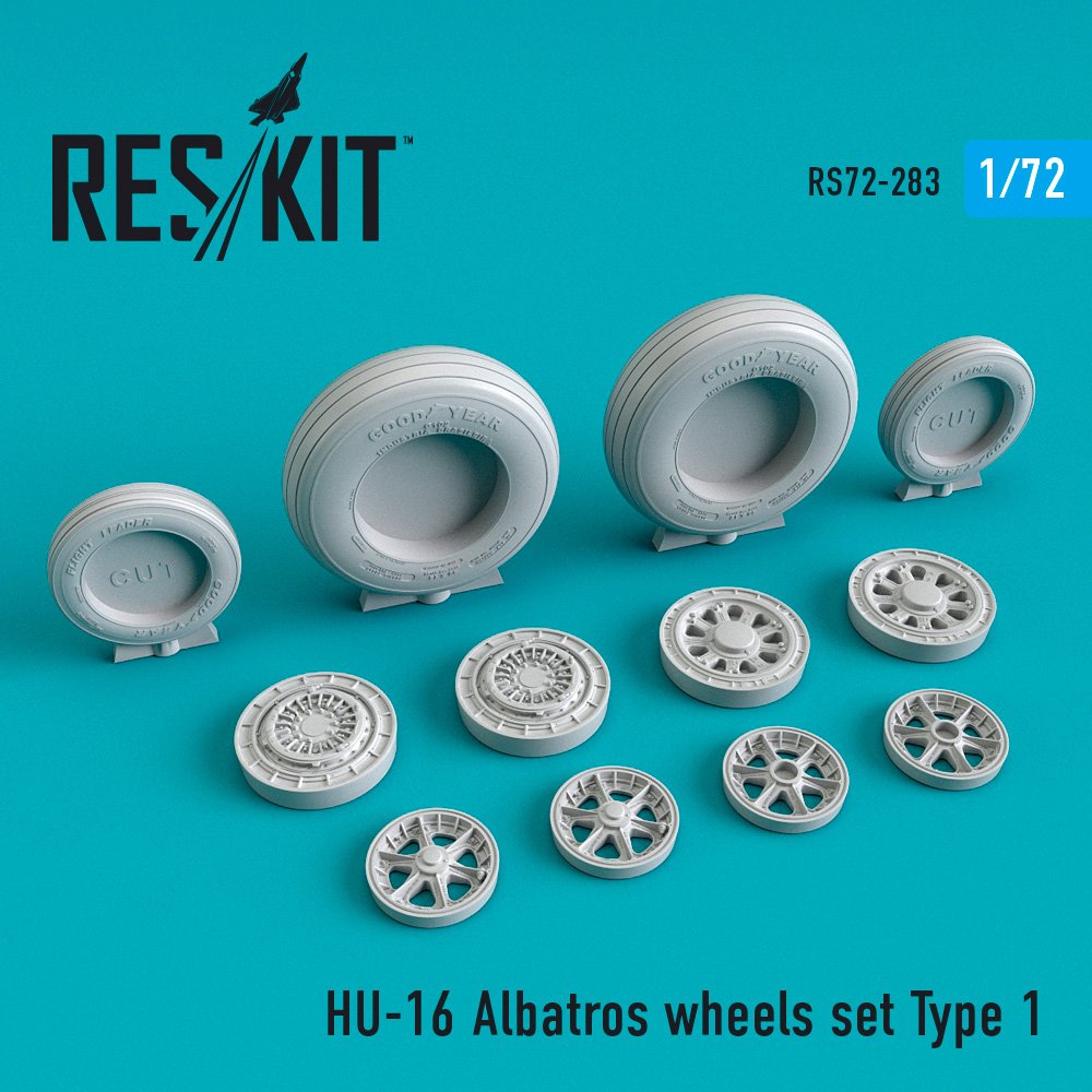 1/72 HU-16 Albatros wheels set Type 1