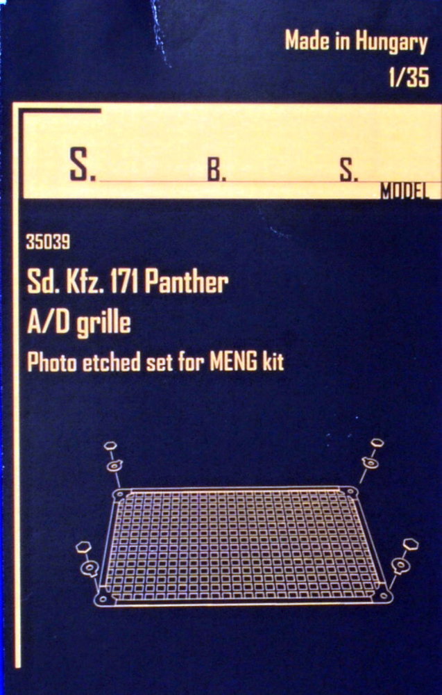 1/35 Sd.Kfz. 171 Panther A/D grille (MENG)