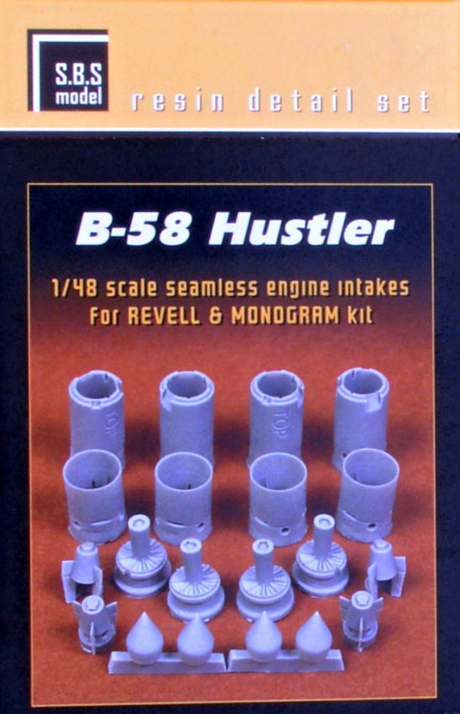 1/48 B-58 Hustler seamless eng. intakes (REV/MONO)